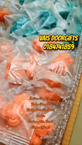 VAIZ Teddy Palkova 20pcs | White Palkova | Special Gender Reveal Palkova Blue Pink | Indian Traditional Dessert | Individual Packed with Design Sealed Wrap | Suitable for Sweet Tray | Minisan