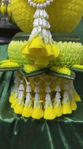 พานพุ่ม พร้อมมาลัย เลือกสีได้