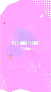 New Pastan Vidhia Zaura Hijab Instan Kerudung Ceruty