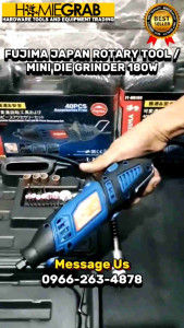 FUJIMA JAPAN Rotary Tool / Mini Die Grinder (Variable Speed) With 40Pcs Accessories‼️FT-MD180‼️