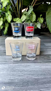แก้วช็อตสเกลคาร์เนชั่น  50 ml / 1.5 oz และ แก้วช็อตทีพอท 50 ml / 1.5 oz