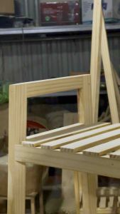 Kệ Hình Thang 4 Tầng  Kệ Đa Năng Gỗ Thông Tự Nhiên Không Mối Mọt - ĐĂK MIL DECOR