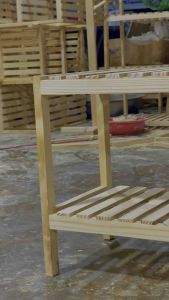 Kệ Giày 2 Tầng Gỗ Thông Nhập Khẩu Size 50cm