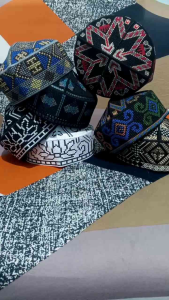 PECIVKOPIAH SONGKOK PAKISTAN FULL BORDIR MOTIF TERBARU