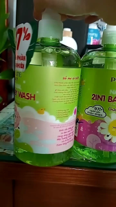 Tắm gội Purite nature Anh Đào Cúc cam 500ml/250ml