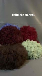 Scrunchie cepol hijab tile jumbo/ ikat rambut hijab anti pusing/scrunchie murah