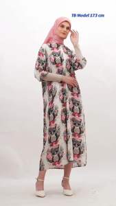 Daster Gamis Panjang SemataKaki Lengan Panjang 3/4 Motif Terbaru Viral Kekinian Bumil Busui