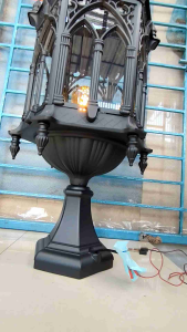 Lampu hias Delman Klasik Jumbo 1000 pilar gantung sock dinding deko taman teras pilar gerbang pagar