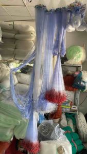 Lưới 3 màn đánh cá Cao 2m Lưới bắt cá viền đỏ giăng chìm Dài 90/100m và 45/50m Fishing