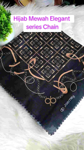 NEW ARRIVAL CICI TIUNG KERUDUNG SEGI EMPAT MOTIF RANTAI JP SERIES CHAIN MEWAH TERBARU