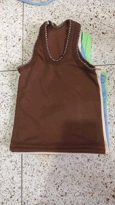 6 PCS Singlet Anak Bayi Baby Newborn BABY VA SERI COKLAT