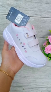 Sneakers Putih Anak Perempuan Size 29-32 - Sepatu Ando Jesslyn Anary Lini - Sepatu Putih Anak Murah Keren - Sneakers Putih Anak Perempuan - Sepatu Sport Anak Perempuan Keren - Sepatu Anak Perempuan Branded Murah