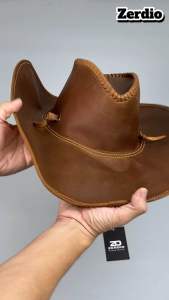 Mũ Cao Bồi Da Bò Thật Nón Cowboy Xịn Phong Cách Cao Bồi Miền Tây Mũ Cao Bồi Mái Hiên Rộng Mũ Cao Bồi Cho Nam Nữ - Lazada