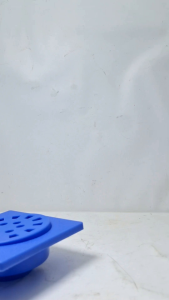 [ PVC PUTIH BIRU ] SARINGAN GOT PVC FLOOR DRAIN SARINGAN PEMBUANGAN KAMAR MANDI PVC 11×11 CM