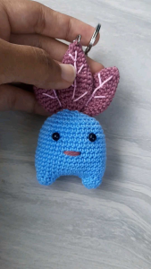 Gantungan Kunci Rajut Mini Mandrake Amigurumi Souvenir dan Aksesoris