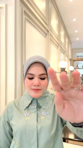 Marina Blouse - Atasan Kemeja Wanita Motif Bordir Terbaru Blus Wanita Kancing Aktif Busui Terlaris