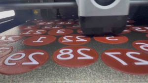 3D PRINTED SIGN NUMBER TABLE NUMER LOCKER NUMBER ETC.. Size: 42mm Diameter (WE Accept(CUSTOM MAKE ORDER)