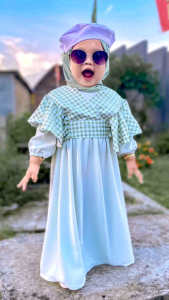 Ai-Alya Gamis Anak Outer Rumbai 1-7 Thn / Gamis Anak Perempuan