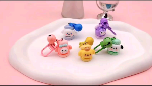 LS Gantungan Kunci Lucu Sanrio Macaron Lonceng