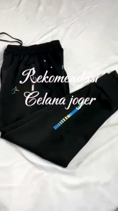 Celana Jogger Pria Wanita Unisex Olahraga Trening Training Sport Gym Lari Scuba Elastis