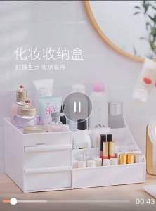 Kệ Đựng Mỹ Phẩm Đa Năng Bằng Nhựa 3 Tầng 2 NgănKệ Mỹ Phẩm Để Bàn Cao Cấp 3 Tầng 2 Ngăn