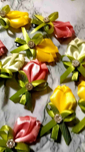 tulip hair clip hair accessories pair.hair clip