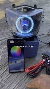 LAMPU BILED MATRIX X1 RGB BEAT 2016-2019 RING AKRILIK MODEL BULAT