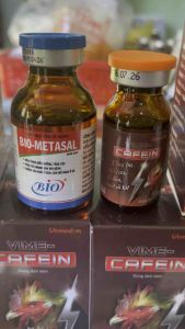 2 Chai pha chích đ Cafêin và Metasal á cho gà chễ độ thi đấu ( thú y chính hãng)