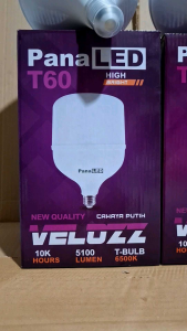 Paket 2 Lampu Panaled Velozz 60 Watt/Paket Murah 2 Lampu Ukuran Jumbo Bergaransi Resmi