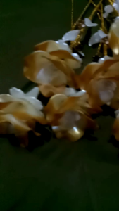 bunga hias akrilik mawar gradasi mutiara