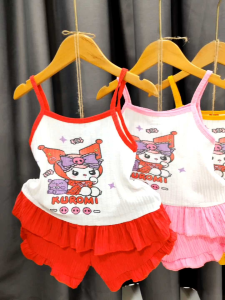 3- 6 Years Old Baby Girls Singlet+Pants Set Fashion Summer Sleeveless Set Wear Baju Budak Perempuan