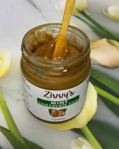 เนยถั่วมิกซ์มิ้นท์ช็อกโกแลตชิป | Almond Mint Chocolate Chip Nut Butter | อัลมอนด์ ช็อกโกแลตดำ | รสสดชื่นเหมือนไอศกรีม | หวานน้อย ไม่เลี่ยน | สำหรับทาขนมปัง ใส่สมูทตี้ เป็นของว่าง | Zivvys