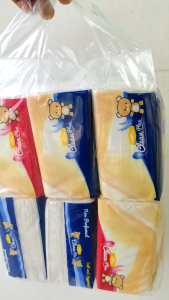 TISSUE CLEAN PLUS 130 SHEETS 2PLY-PAKET 6 PCS + tempat tissue