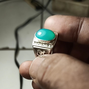 Cincin Bacan Doko Hijau Kristal Super Natural