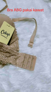 Bra kawat TN K 383 Bra kawat abg Push Up busa tebal cup A kancing 3 motif renda