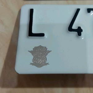 Plat Nomor Motor Baut Tanam Finising Cat Harga Sepasang Depan Belakang