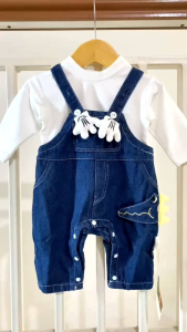 BABY BB - jumper kodok anak denim MIKI kode 00480