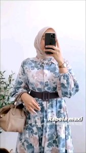 (FREE BROS) NEW ARIVALLS DRES RABELLA MAXI DRES MUSLIMAH TERLARIS//DRES WANITA KEKINIAN STYLE WANITA HIJAB DRES REMAJA TERBARU GAMIS MOTIF LENGAN BALON