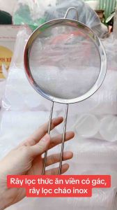 Rây Lọc Thức Ăn Viền có gác Cao Cấp đủ size - Rây Lọc Inox Lọc Cháo Lọc Bột Cho Bé Ăn Dặm - gia dụng NARI