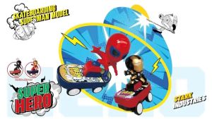 ของเล่นสเกตบอร์ดสไปเดอร์แมน ตัวเต้น ของเล่นเด็ก เสริมพัฒนาการ สร้างสรรค์ (ยืนขึ้นเองอัตโนมัติเมื่อล้ม)