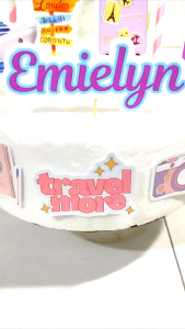 TRAVEL Party Cake Topper (High-quality Personalize Ready-to-use)