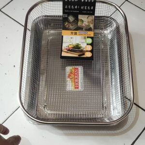 keranjang nampan//keranjang sayuran besar keranjang tirisan gorengan stainless 36x227x7 cm L