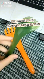 Sisir Pijat Guasa Alat Terapi Pijat Kepala Wajah Kaki