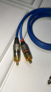 Kabel audio jack 2 rca silver to 2 akai mono silver kabel kitani