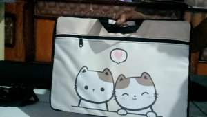 tas laptop pria wanita gambar animasi kartun/tas laptop 121314 inchi/laptop jingjing
