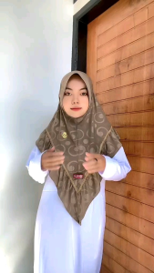 Jilbab Instan Harian Mewah/Hijab Instan Pet ANtem List Rempel Matt Embos Motif Mewah Premium/Jilbab Chelsea Mewah Premium