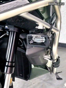 ครอบป้องกันไฟสปอร์ตไลท์ ZONTES 368G วัสดุสเตนเลสคุณภาพ มีสีเงิน และดำ ราคาต่อคู่