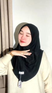 Hijab instan Keenan Malay pet Antem Jersey Size M