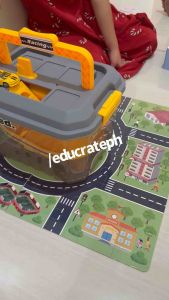 EducratePH SPEED RACING TRACK STORAGE BOX and road puzzle / alloy car / track racing adventure