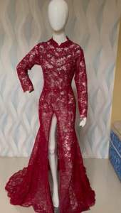 Gaun semi prancis/gaun pengantin wanita/baju pengantin